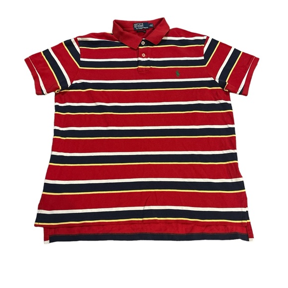 Polo Ralph Lauren Other - Polo Ralph Lauren Polo Shirt Red White Blue and Yellow Stripes Size XL
